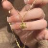 Elegant Gold Snowflake Necklace for Women - Unique Clavicle Chain, Light Luxury Design