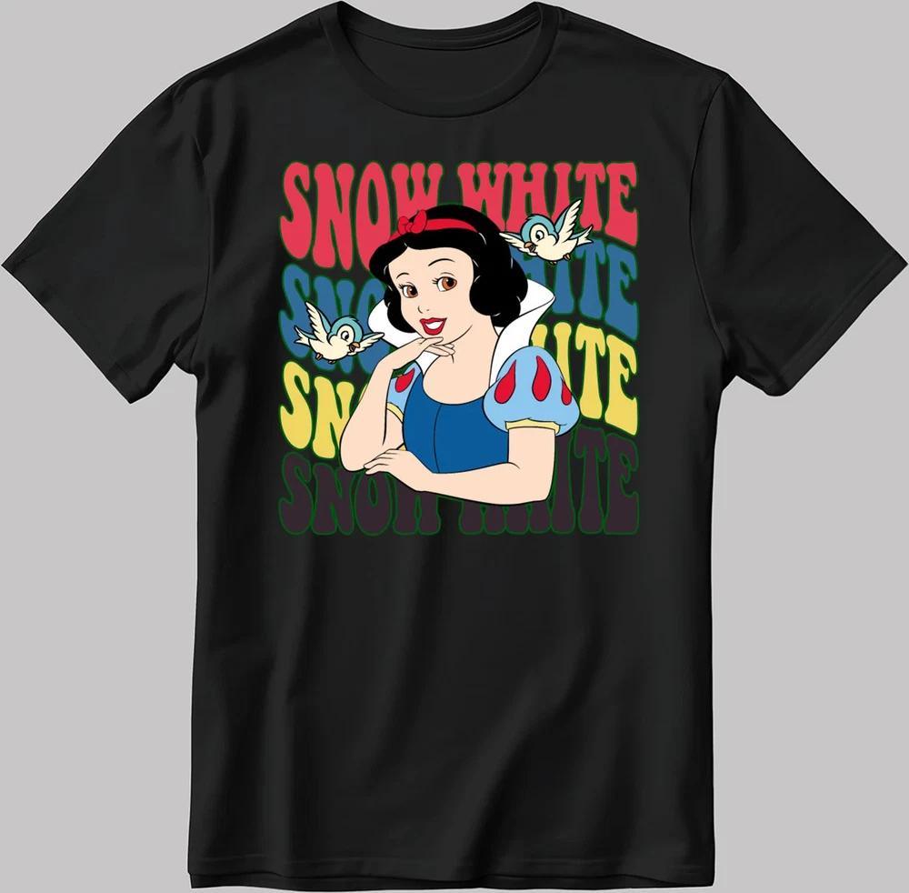 Snow White Princess Black TShirt S
