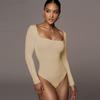 Spring and Autumn Long Sleeve Sexy Base Jumpsuits Women Rompers Tight Fitting Square Neck Female Jumpsuit Fashion Solid Casual Ladies Bodysuits 26139
