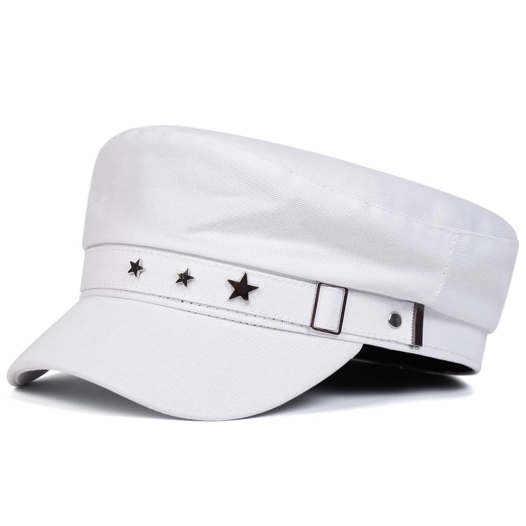 1Piece Men Vintage Star Navy Cap Outdoor Sunscreen Leisure Hat Spring Autumn Travel Tourism Beach Vacation