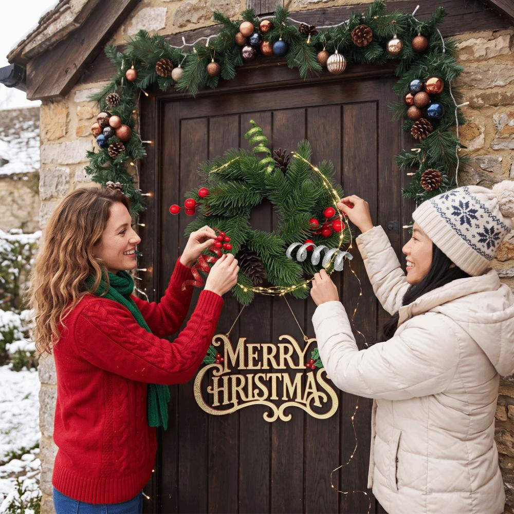 Pine Boughs Christmas Wreath Artificial Pine Artificial Wreath Faux Pine Wreath  DIY Wreath Gift