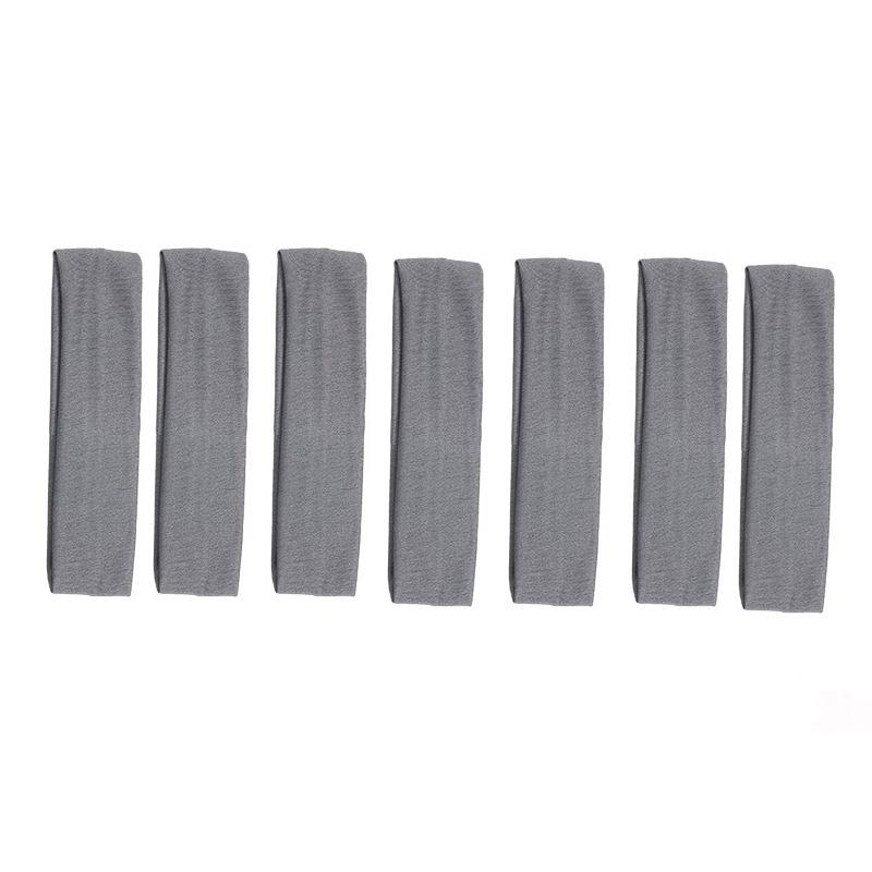 7 ks/šarže Letní sportovní jógové čelenky pro ženy Jednoduché nastavitelné Pánské Běžecké Absorbující pot Elastické gumičky do vlasů Jednobarevná čelenka