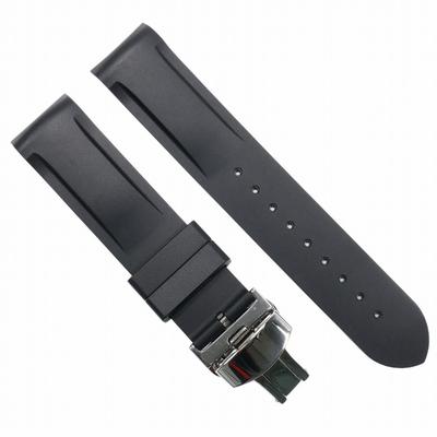Swatch X OMEGA Exclusive Rubber Strap with D-Buckle (Black)