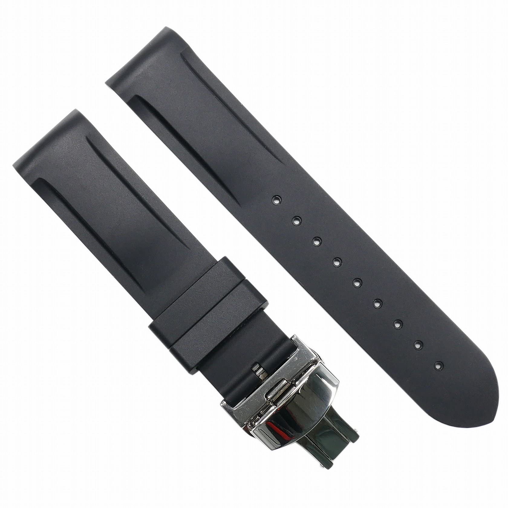 

Эксклюзивный резиновый ремешок Swatch x OMEGA с D-образной пряжкой (черный)