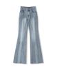 VIVACIOUS Slender Line Denim Pants Light Blue