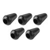 5Pcs Pickup Selector Switch Tip Electric Guitar 5 Way Knob Cap Plastic Hat Universal Accessories Black