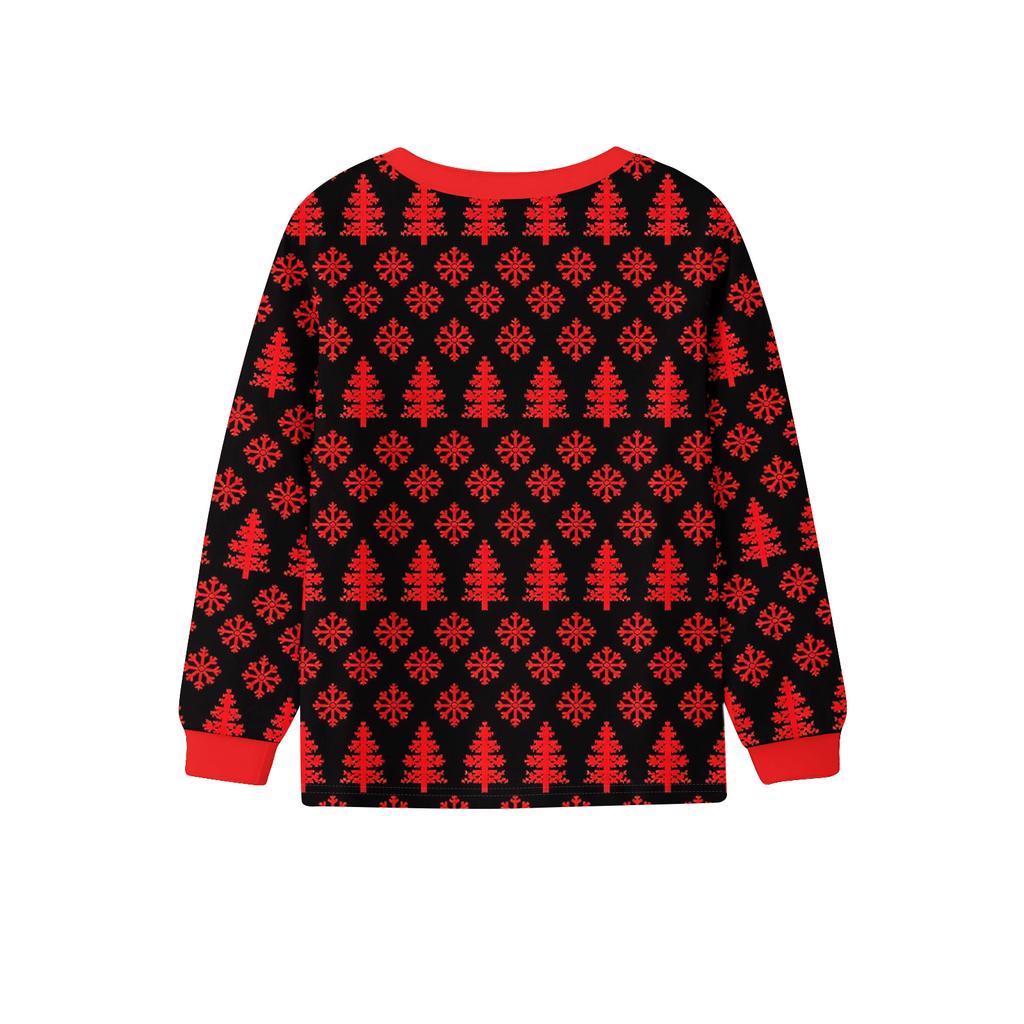 Kids' Long Sleeve Loose Pullover Letter Print Drawstring Hooded Sweatshirt Sweatpants Set