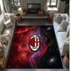 AC Milan Printed Flannel Area Rug Non Slip Soft Polyester Floor Carpet Indoor Decor Mat for Bedroom Living Room Sofa Game Room Home Decoration
