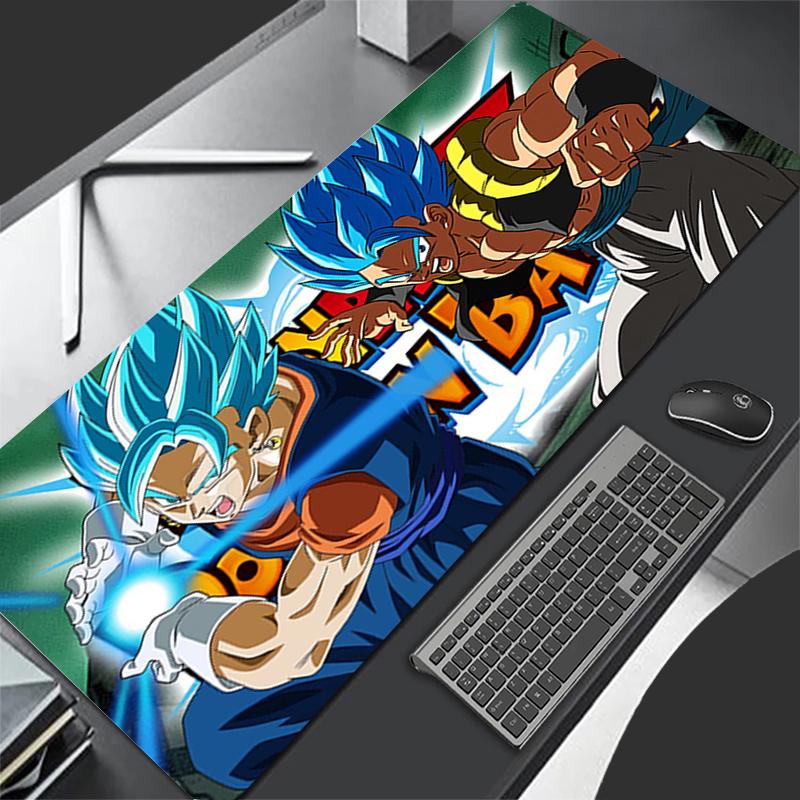 Mauspad Groß Gummi PC Computer Teppich Gaming Zubehör Mauspad Schreibtischmatte Verriegelungskante Gamer Dragon Ball Z DBZ Teppich