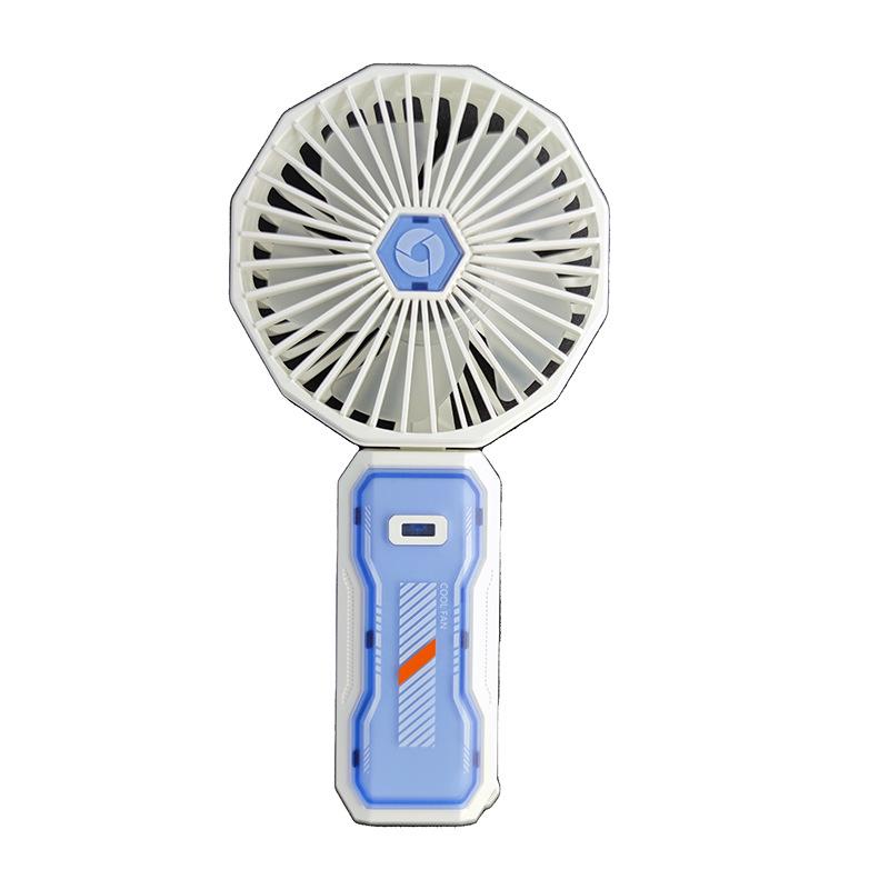 

Rechargeable Three-Speed Silent Handheld USB Fan with Strong Wind and Long Battery Life for Desktop or Office Use. 101 (includes fan blade 40mm, total length 203mm) белый