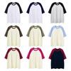 Pure Cotton Multicolored Heavy-duty Couple T-shirt with Shoulder Sleeves for Short-sleeved Women
