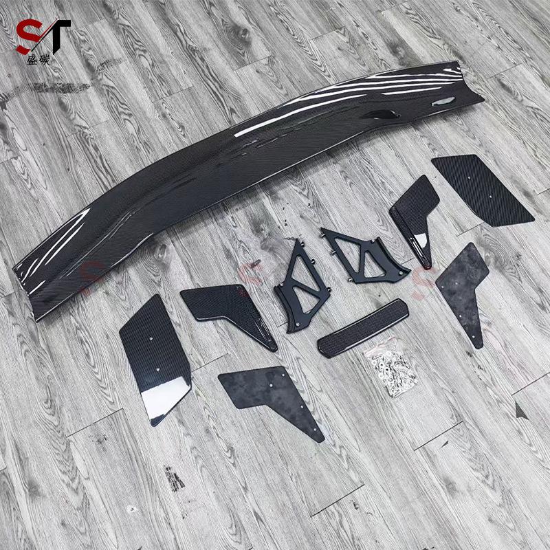 2024 Ford Mustang Carbon Fiber APR Style Rear Spoiler Wing Modification