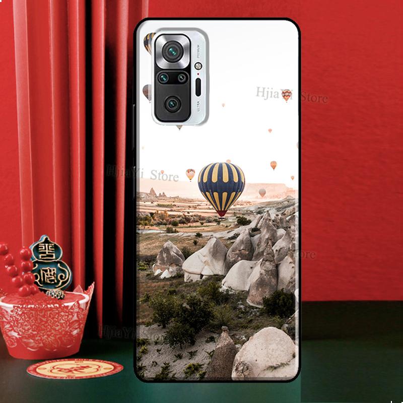 Hot Air Balloon Travel Mountain Case For Xiaomi Redmi Note 12 Pro 11 9 8 10 Pro 9S 10S 11S 12S Redmi 12C 9C 10A 10C Cover