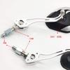 ZSADZS 2pcs/set Universal Motorcycle Rearview Mirror Bike 360 Degree Rotating Motorcycle Bike Scooter Side Mirror 8/10mm (Silver)