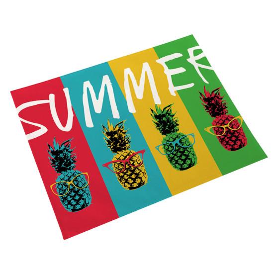 Unique Waterproof Heat Insulation Reusable Machine Washable Pineapple Table Pad for Restaurant Bowl Pad
