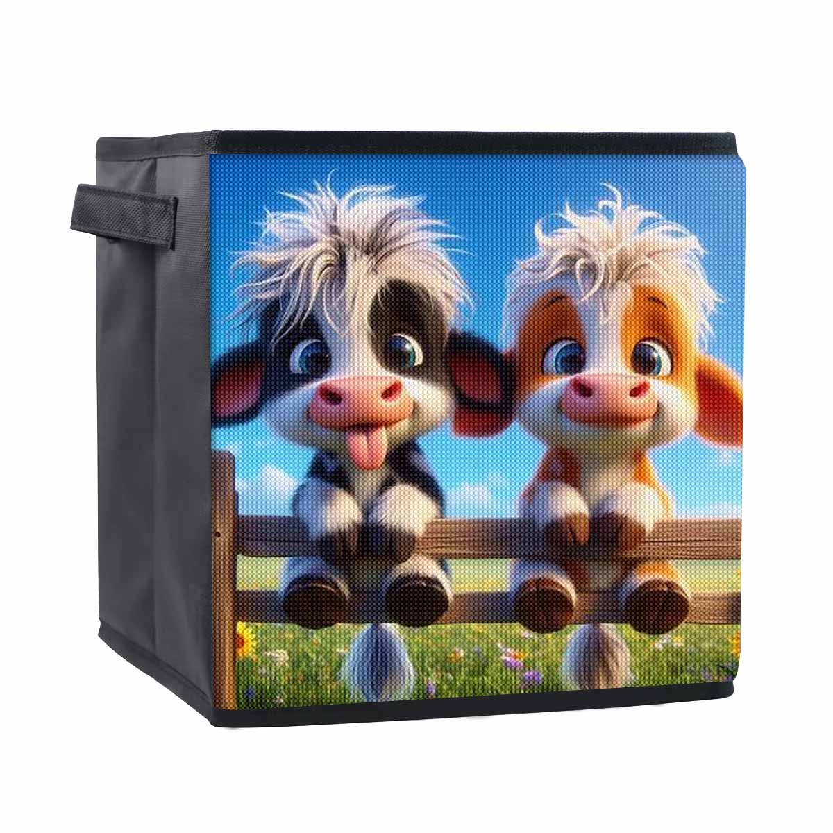 

Красивая корова 5D алмазная живопись корзина для хранения полная круглая выкладка мозаика алмазная вышивка наборы для вышивания крестом домашний декор домашний декор 25cmx25cm