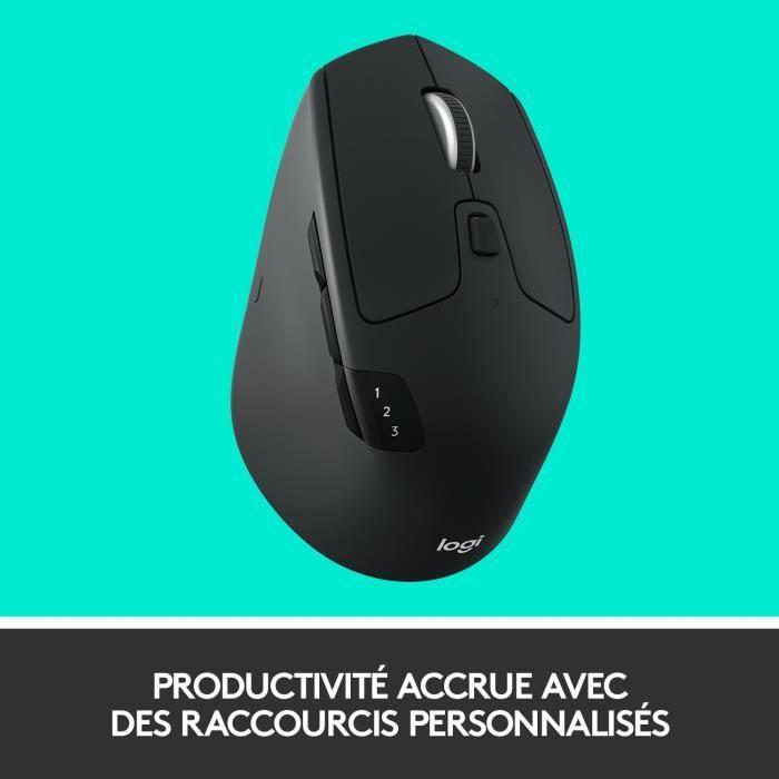 Souris - Sans Fil - Logitech - M720 Triathlon - Noir