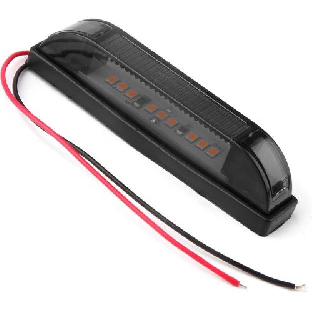 4" Inch Smoked Amber LED Front Grille Marker Lights Kit, 4Pcs 4 Inch Amber