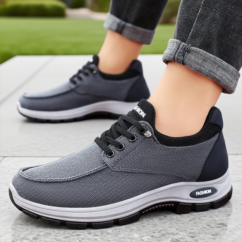 New Fashion Men's Shoes Fashion Casual Sneakers Outdoor Non-slip Walking Flats Lace Up Vulcanize Shoes for Men Hombre