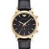 AR1917 Luigi Black Dial Chronograph Men's Watch