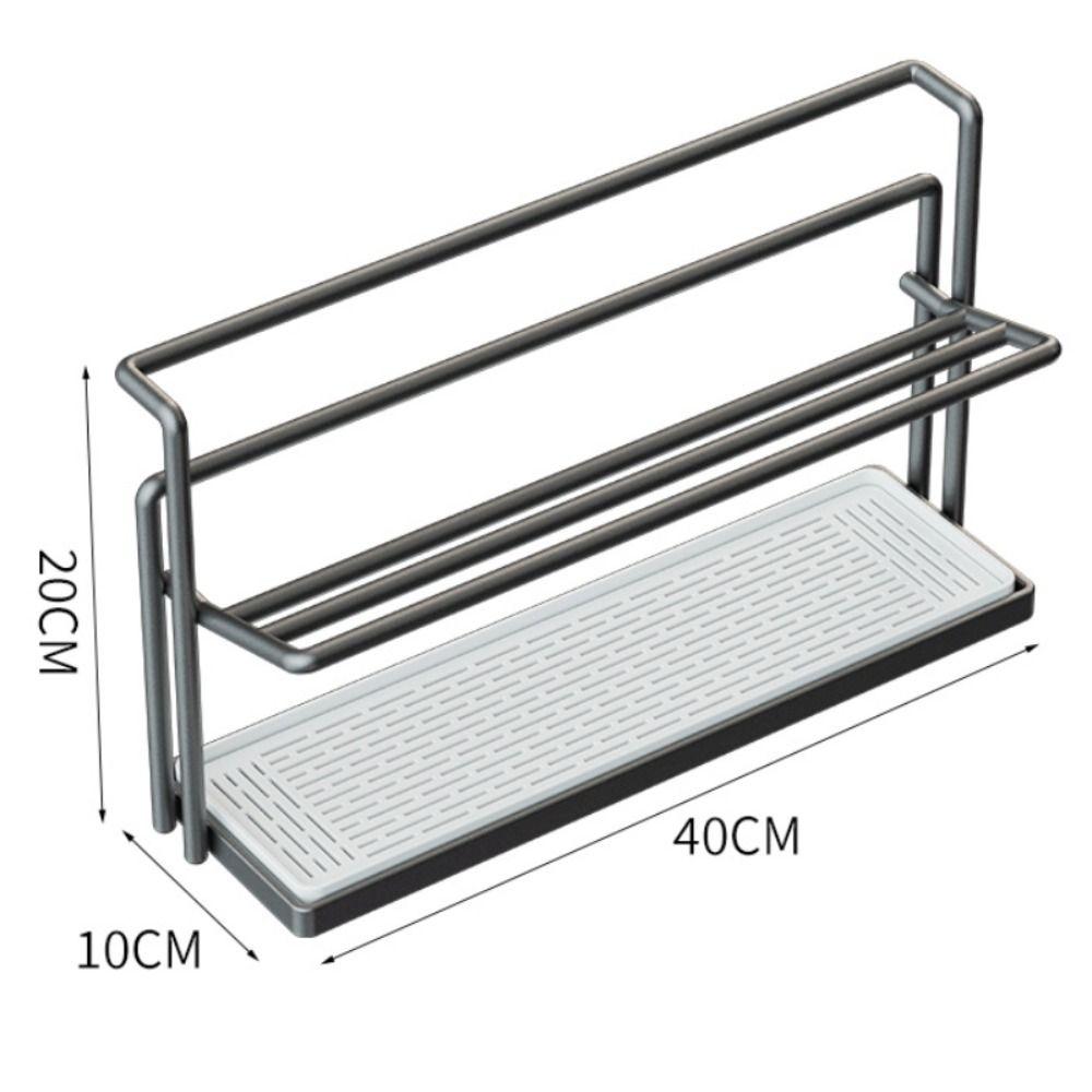 2-Tier Cup Storage Rack Space-Saving Mug Organizer Water Bottle Drying Rack  For Kitchen Countertop