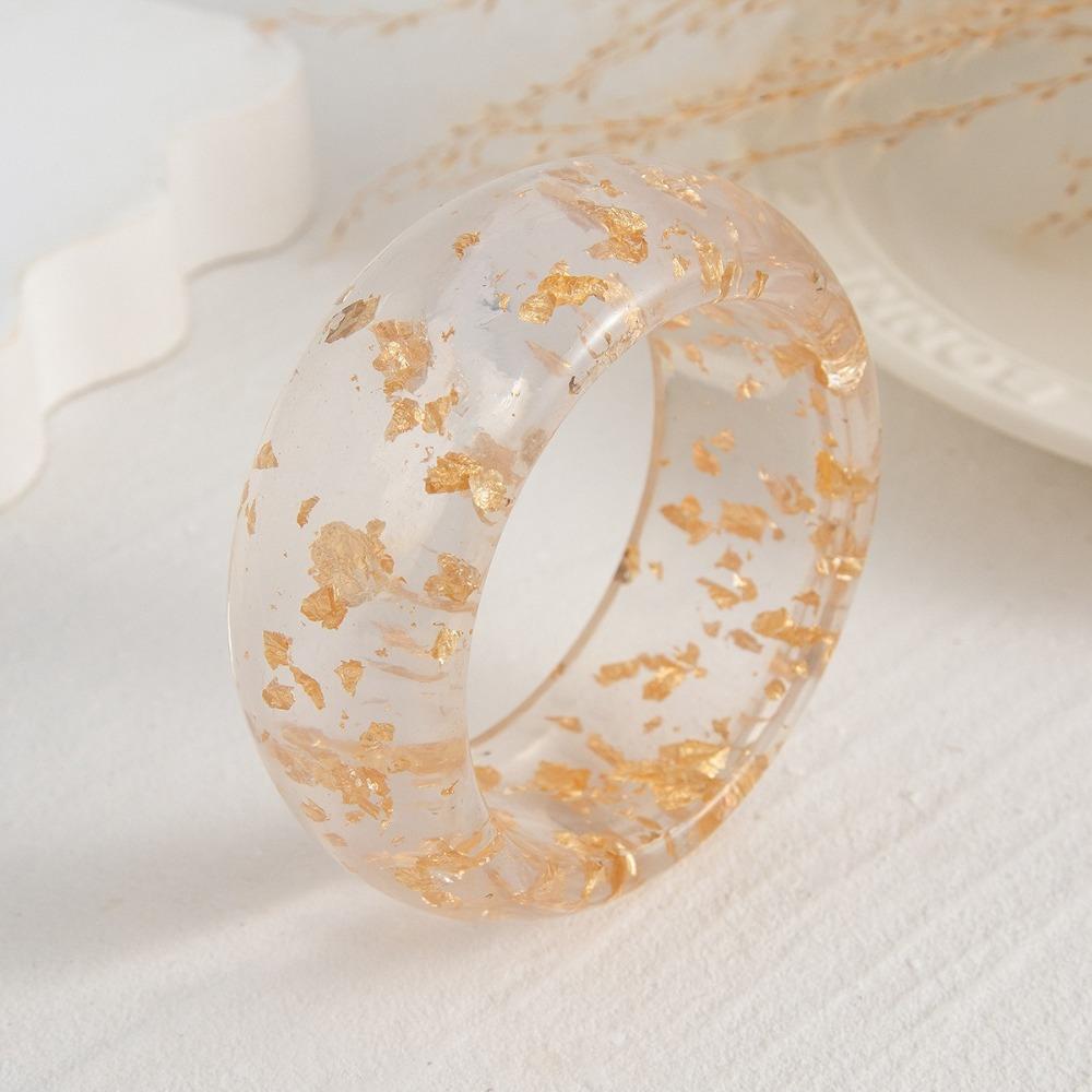 Transparent Transparent Hand Ring Shiny Wide Bracelet Irregular Bangle  Gift Accessories