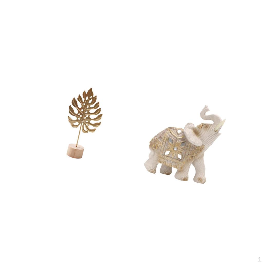 Nordic Abstract Metal Shaped Figurine Ornament And Resin Elephant Statue Gift Crafts Collection for