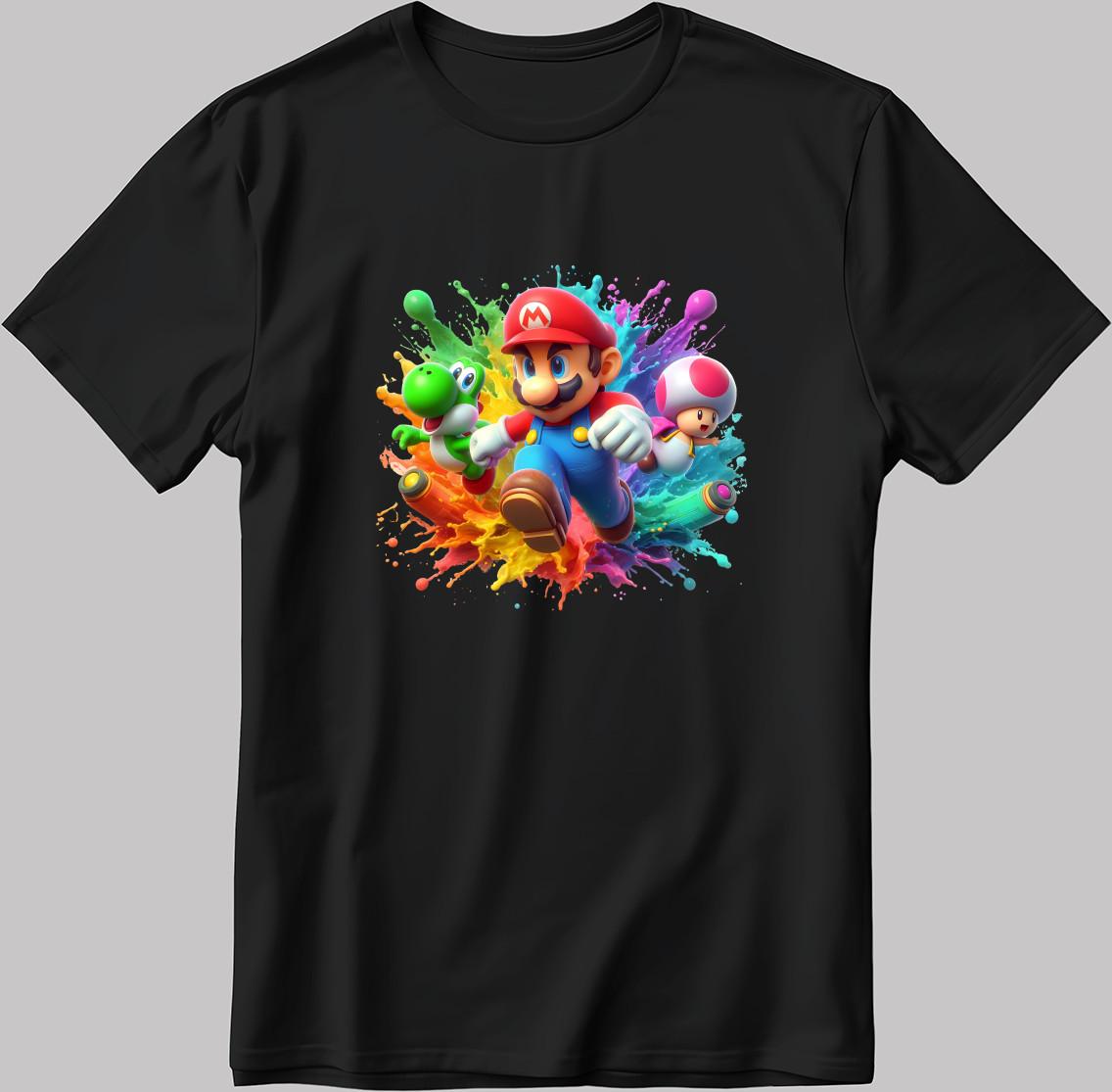 Super Mario Short Sleeve Men s Women s T Shirt N204 2XL