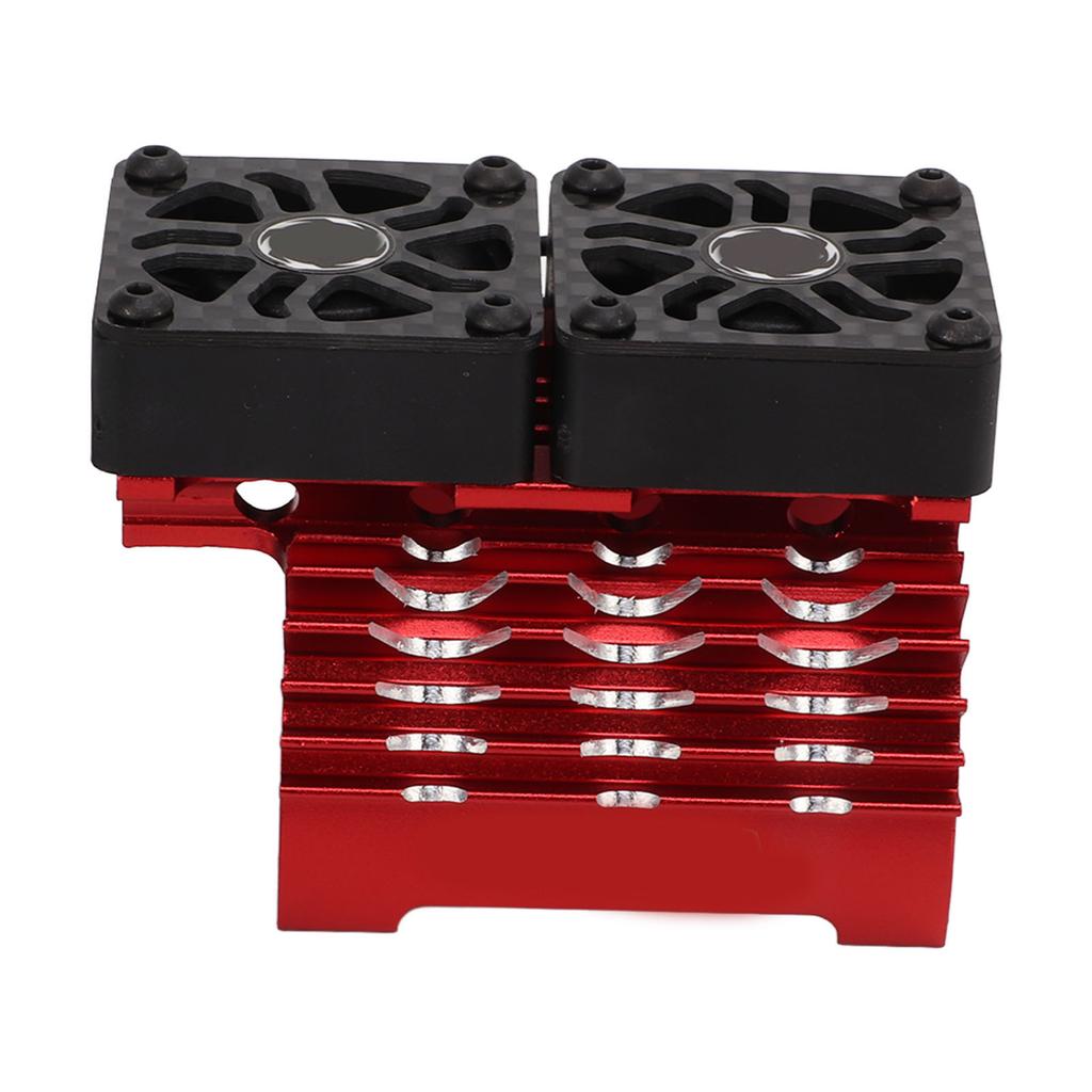 40?42mm Bürstenloser Motor Kühlventilator Doppelmotor Kühlkörper Kühler für 18 FernbedienungsautoRot