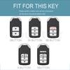 Transparent TPU Auto Shell Fob For Honda CRV CR-V Fit Civic Accord HR-V HRV City Odyssey XR-V Car Key Case Cover Accessories
