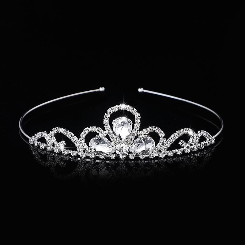Rhinestone Crystal Tiara Princess Crown Rhinestone Headband Girls Crowns for Kids Wedding Prom Birthday Party Gift