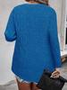2025 Spring/Autumn Plus Size Women's Long Sleeve V-neck Zipper T-shirt