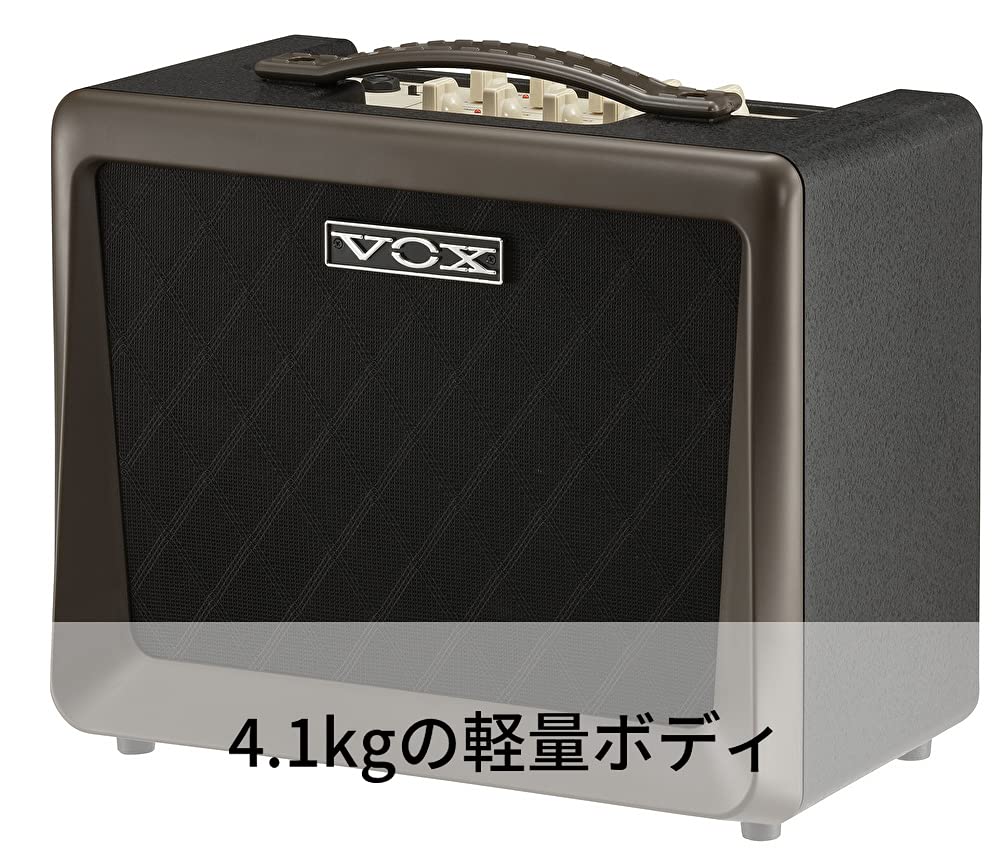 VOX Nutube Acoustic Guitar Amplifier VX50 AG: Compact and Lightweight Design with 50W High Output, Ideal for Home Practice, Studio, and Stage