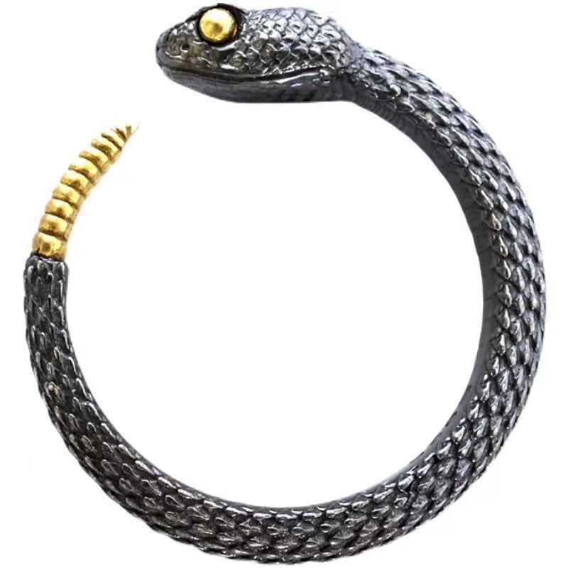 Niche Unisex Adjustable Rattlesnake Alloy Ring