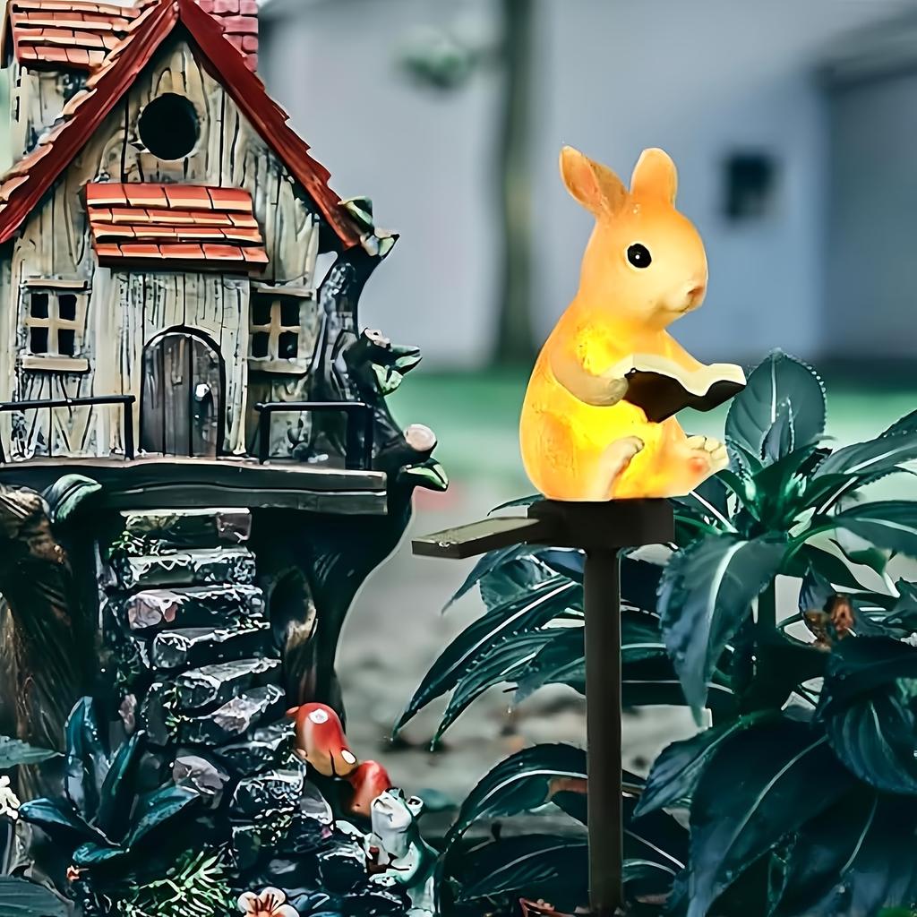 Powered Outdoor Resin Animal Light for Garden Yard Decoration