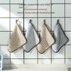 Portable Non-Stick Oil Dishwashing Cloth Absorbent Thickened Kitchen Rag Washable Reusable Cleaning Towel for Home Kitchen
