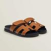Women's Denim Leather Mix Slide Sandals, Summer Thick Sole Casual Flip Flops, Big Size