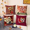 Chinatown Festive Lion Print Pattern Pillow Case Comfort Sofa Bed Silky Elegant Invisible Zipper Decorative Cushion Cover