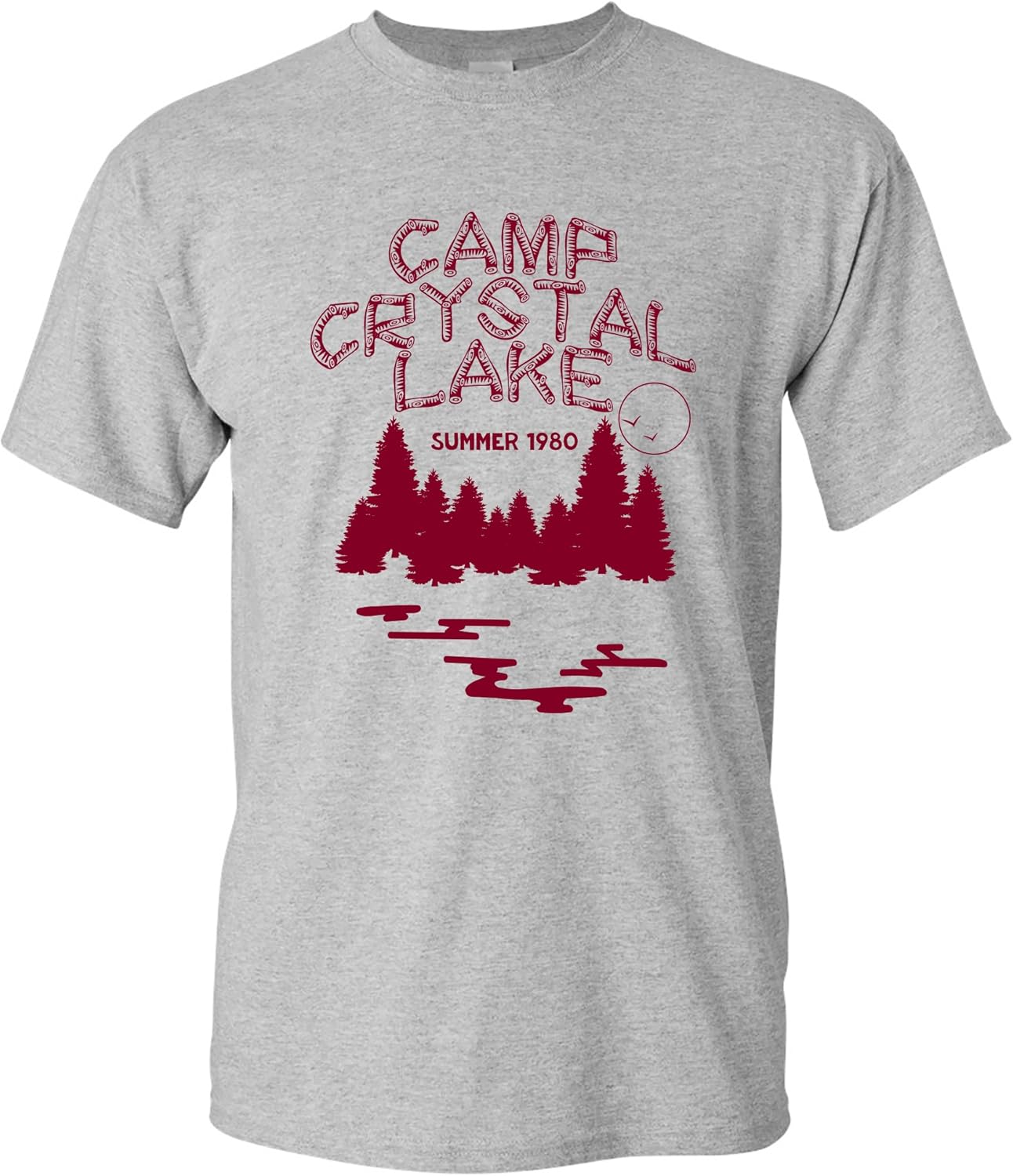 Camp Crystal Lake - Funny 80s Horror Movie Halloween T Shirt S разноцветный
