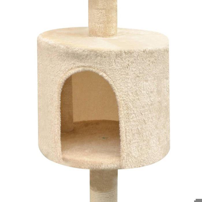 Arbre à chat - vidaXL - 125 cm - Griffoirs en sisal - Beige - Montage facile