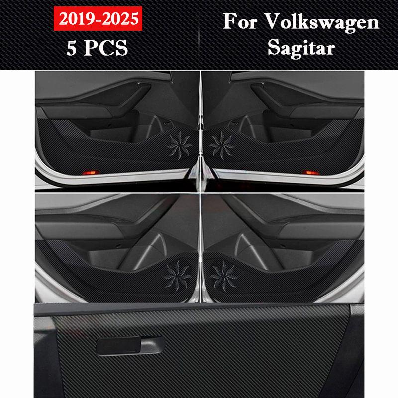For Volkswagen Sagitar 2012-2026 Car Door Anti Kick Pad Glove Box Protection Sticker Scratch Resistant Film Interior Accessories