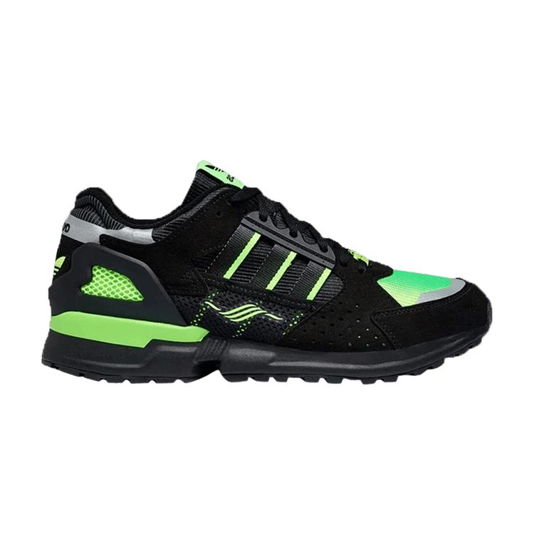 

Adidas ZX 10000 C Solar Green Мужские кроссовки Black Core-Black Reflective EG8964