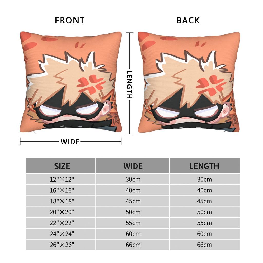 Anime K-Katsuki B-Bakugo Kissenbezug Neuartiger Kissenbezug für Couch Sofa Schlafzimmer Weiche Kissenbezüge Geschenk