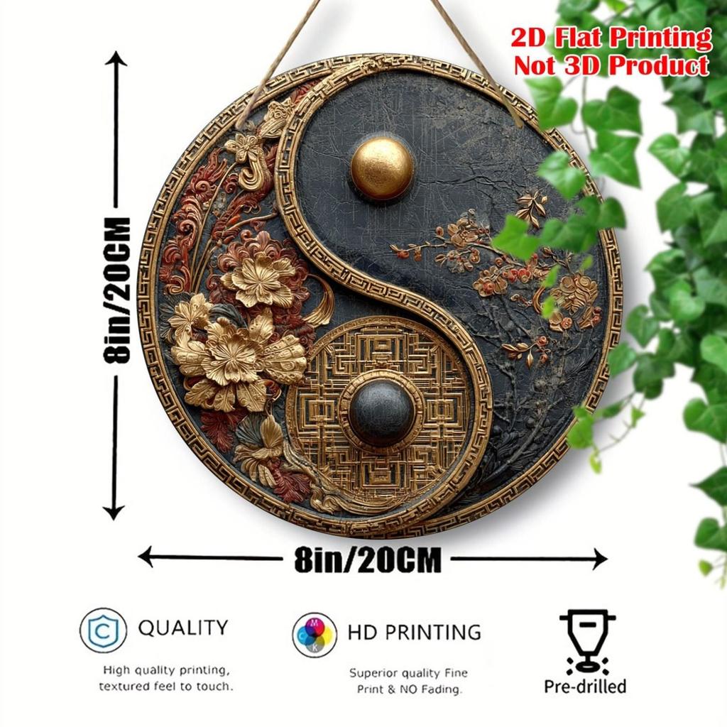 2D Flat Metal Wall Sign Decor