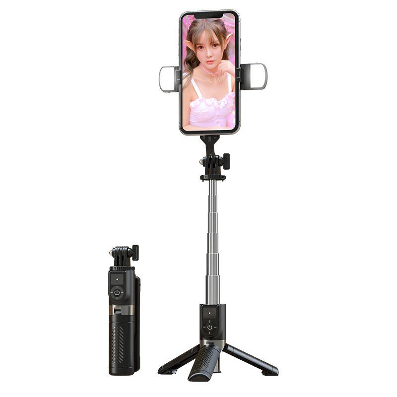 Mini Aluminum Alloy Bluetooth Selfie Stick Tripod for Live Streaming