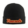 Venezuela Flag Knitted Hat for Women Men Beanies Autumn Winter Hip Hop Hat Acrylic Venezuelan Sandwich Warm Melon Cap