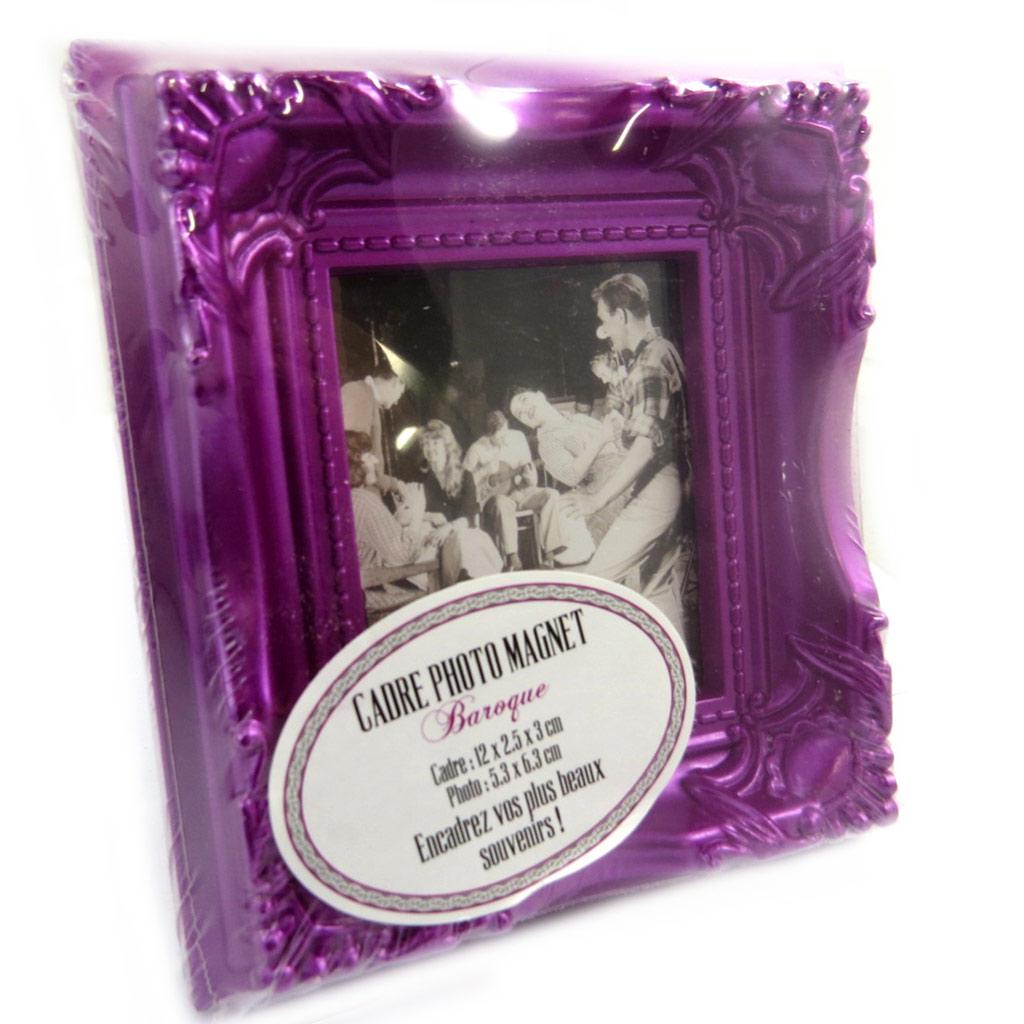 Les Trésors De Lily [M1502] - Cadre photo magnet 'Scarlett' violet