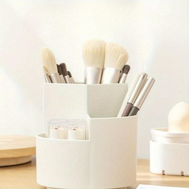 1 Stück drehbarer Stifthalter, Aufbewahrungsbox für Schreibtischstifte für Studenten im Büro, Aufbewahrungsbox für Make-up-Pinsel mit drei Löchern