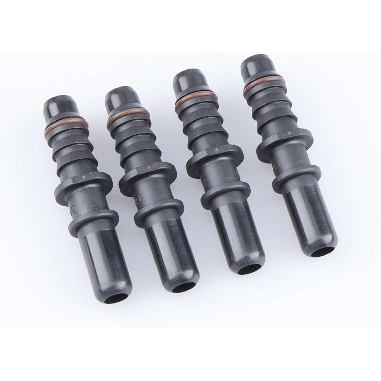 AC PERFORMANCE Plastic Fuel Quick Connector Male 3/8" Tube to 3/8" Male Barb, Pack of 4