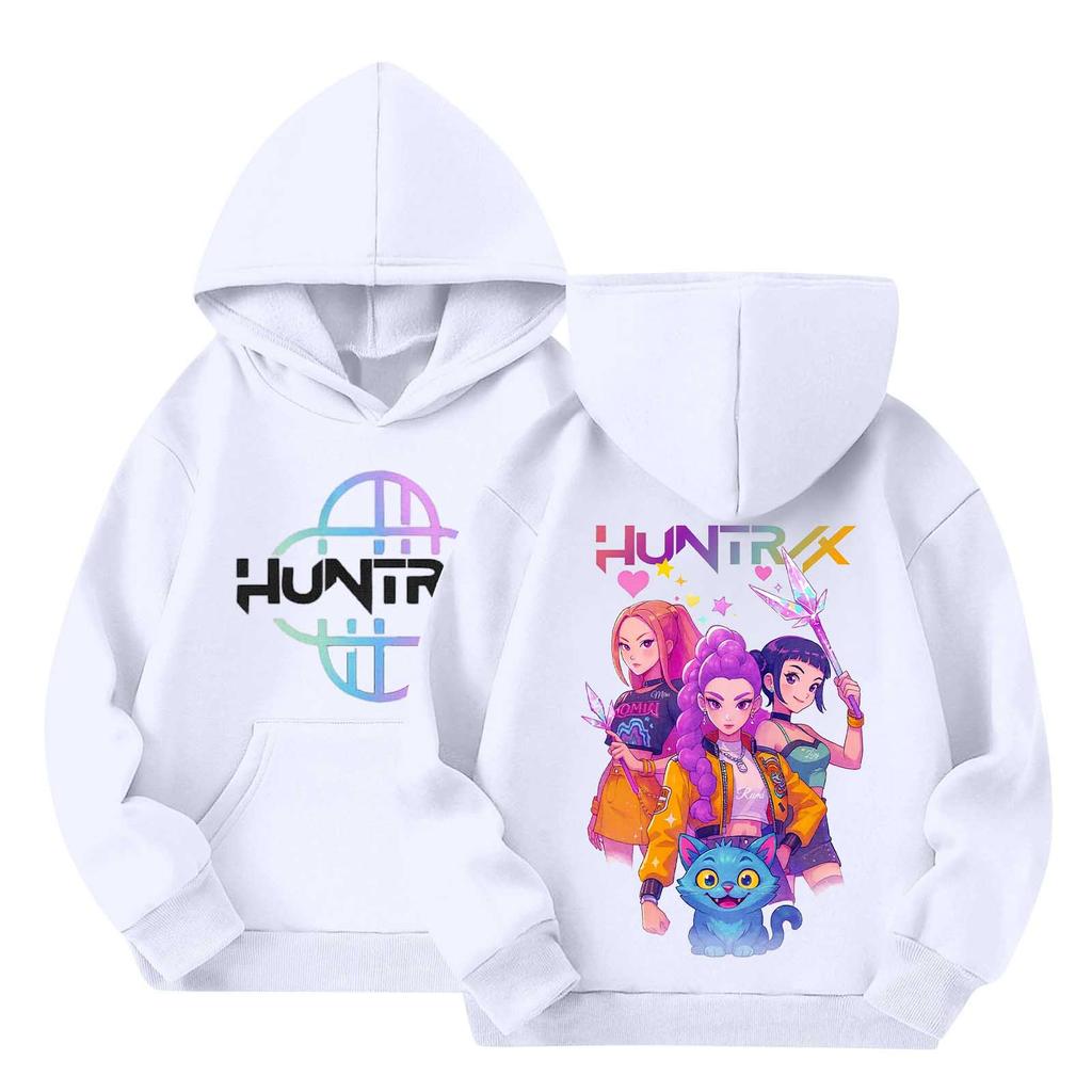 Children's Hooded Gradient Printed Long Sleeved Sweatshirt Loose Sweatshirt Sweatshirt